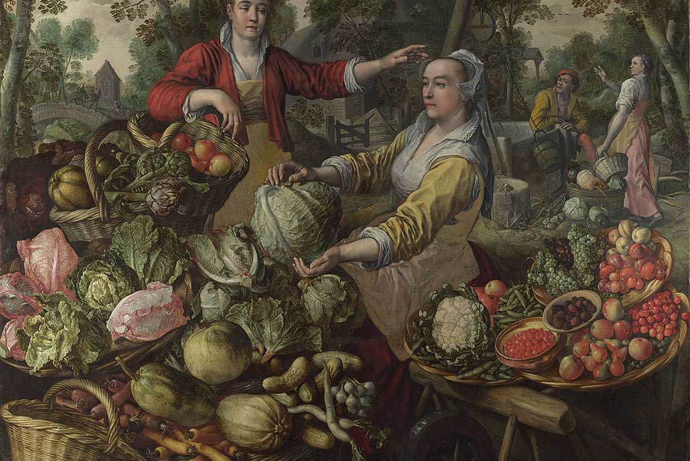 گیاهخواری در نقاشی قدیمی